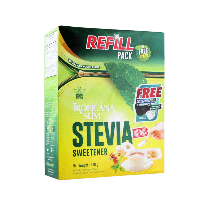 TROPICANA SLIM STEVIA REFILL PACK (250 GM)