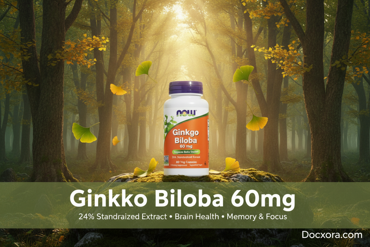The Ancient Brain Booster Backed by Modern Science: NOW Foods Ginkgo Biloba 60mg – Pakistan's #1 Memory & Focus Supplement