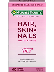 NB HAIR ,SKIN & NAILS 3,000mcg BIOTIN (60 CAPLETS) OS