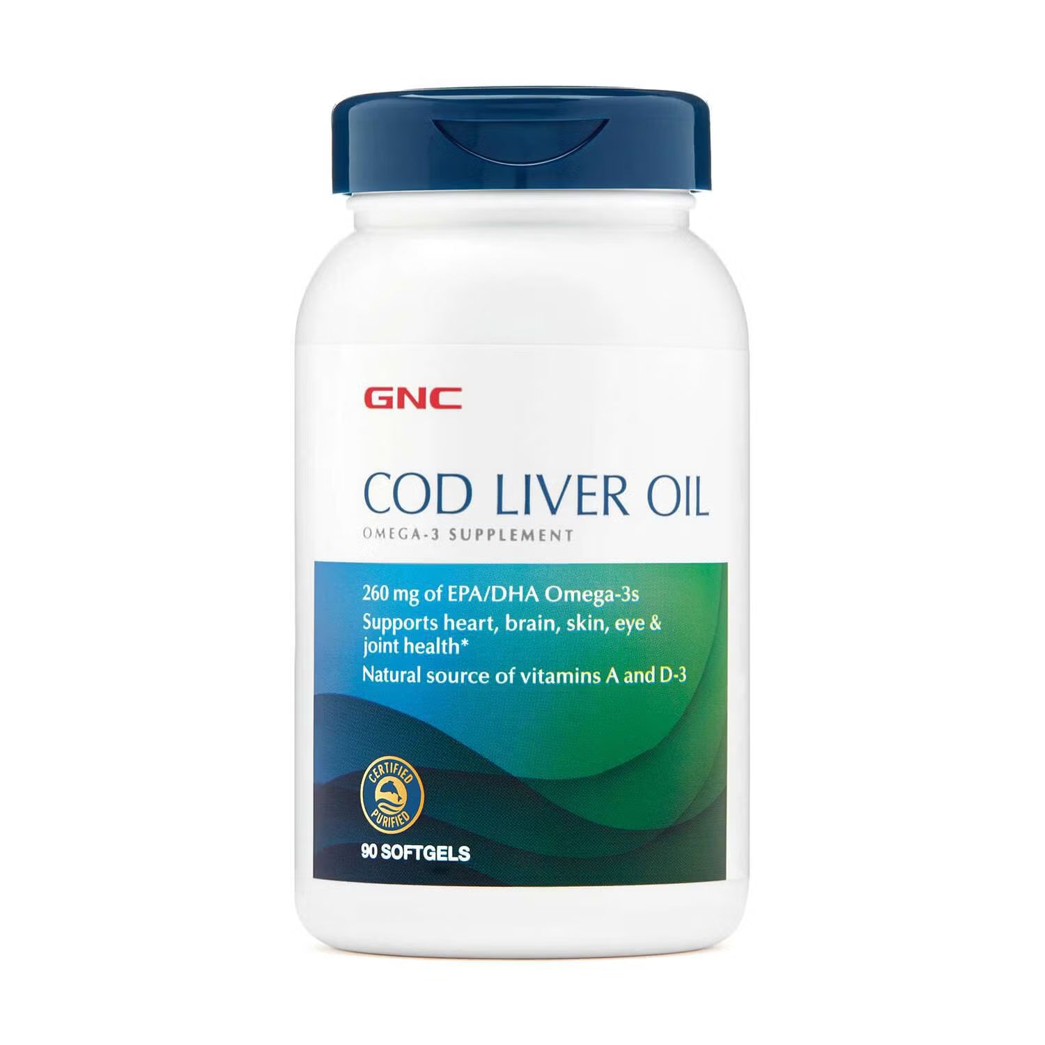 GNC COD LIVER OIL, 90 SOFTGELS '' EXPIRY DATE 05/2028
