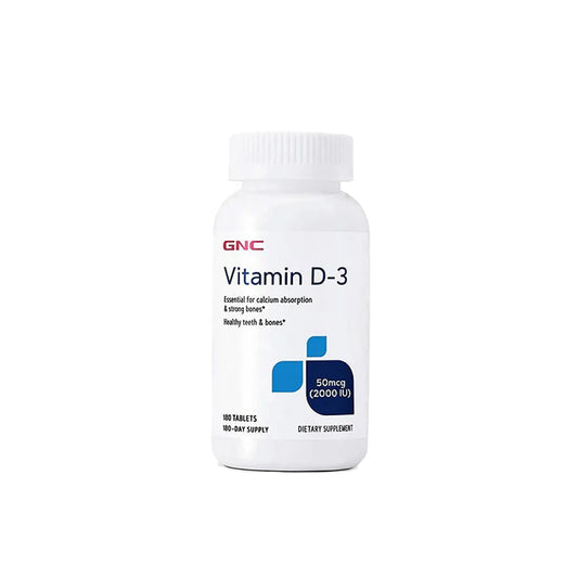 GNC VITAMIN D-3 50MCG (2000 IU) (180 TABLETS)