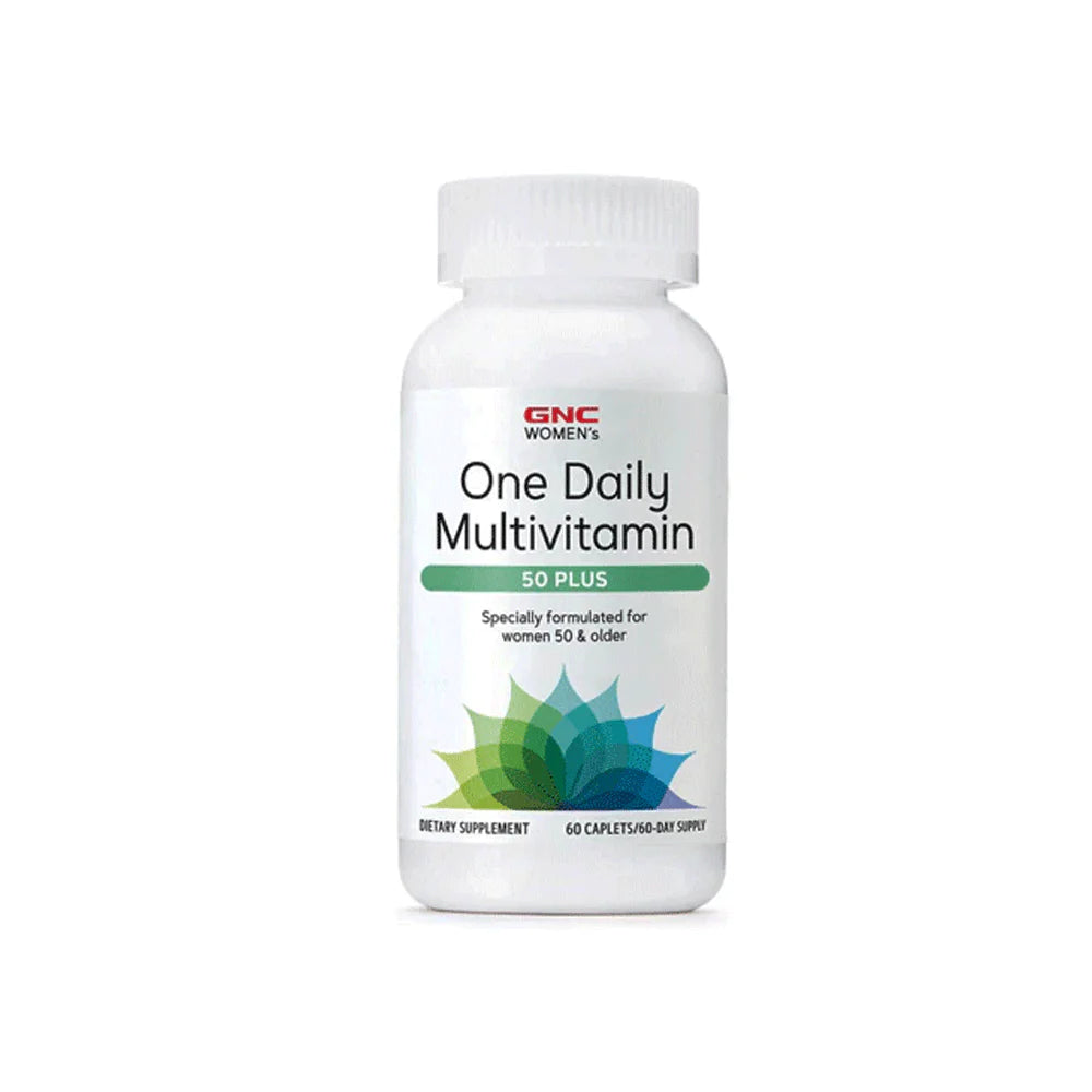 GNC WOMENS ONE DAILY MULTIVITAMINS 50+ (60 CAPLETS) (60 Servings)