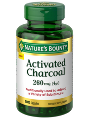 NB ACTIVATED CHARCOAL 260MG, 100'CAPSULES