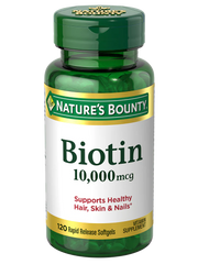 NB BIOTIN 10,000 MCG (120 SOFTGELS)