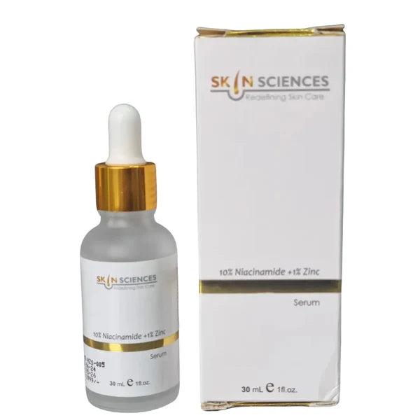QHC SKIN SCIENCES 10% NIACINAMIDE+ 1% ZINC SERUM (30 ML)