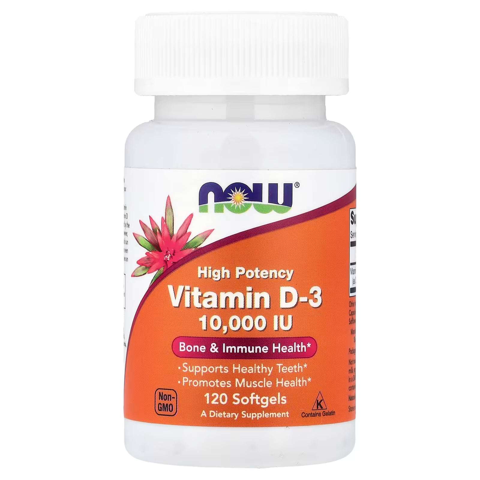 NOW VITAMIN D-3 10000IU  (120 SOFTGEL)