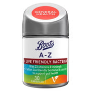 BOOTS A-Z LIVE FRIENDLY BACTERIA (30 CAP)