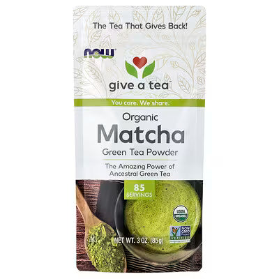 NOW Organic Matcha Green Tea Powder 85g 85 Servings USDA Organic Non-GMO Verified - Buy at Docxora Pakistan