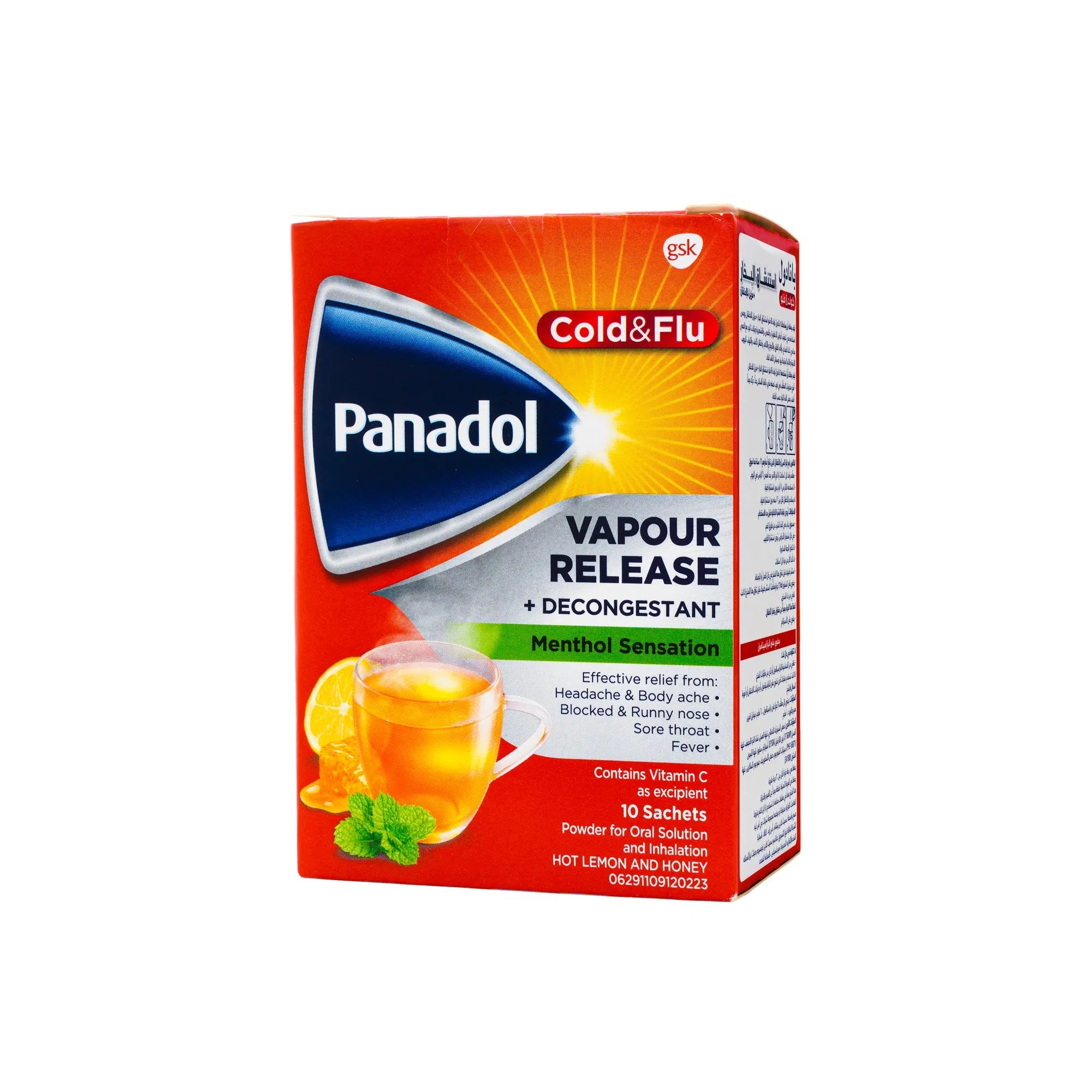 PANADOL VAPOUR COLD & FLU (10 SACHET)