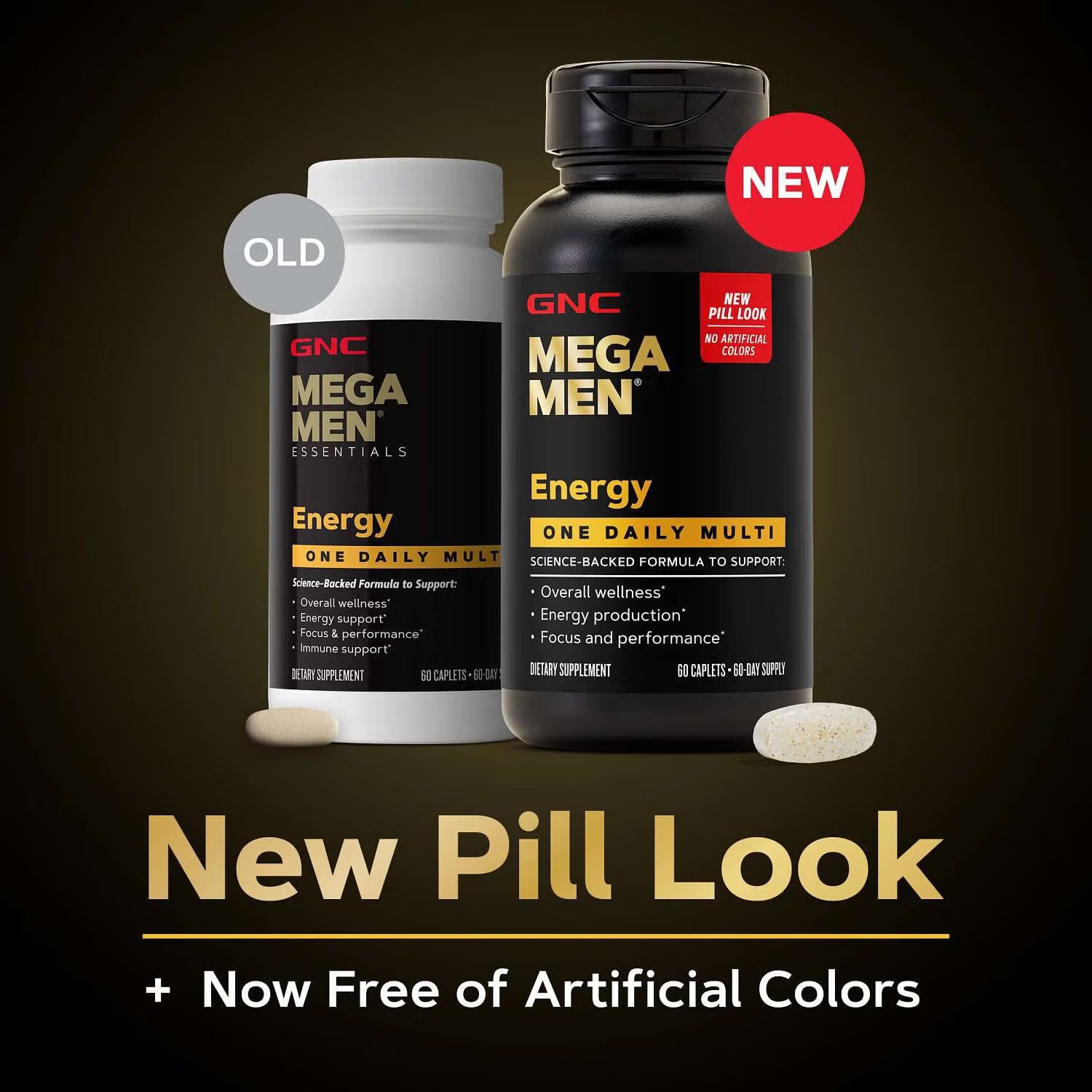GNC MEGA MEN ENERGY ONE DAILY MULTI (60 CAPLET)
