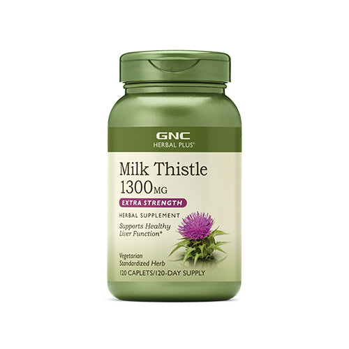 GNC Herbal Plus | Milk Thistle 200mg | Vegetarian | 100 Capsules