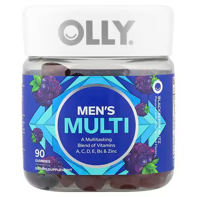 OLLY, Men's Multi Gummies, Blackberry Blitz, 90 Gummies