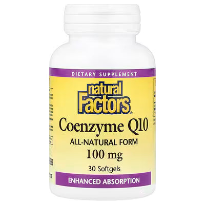 NATURAL FACTORS COENZYME Q10 100 MG (30 SOFTGELS)