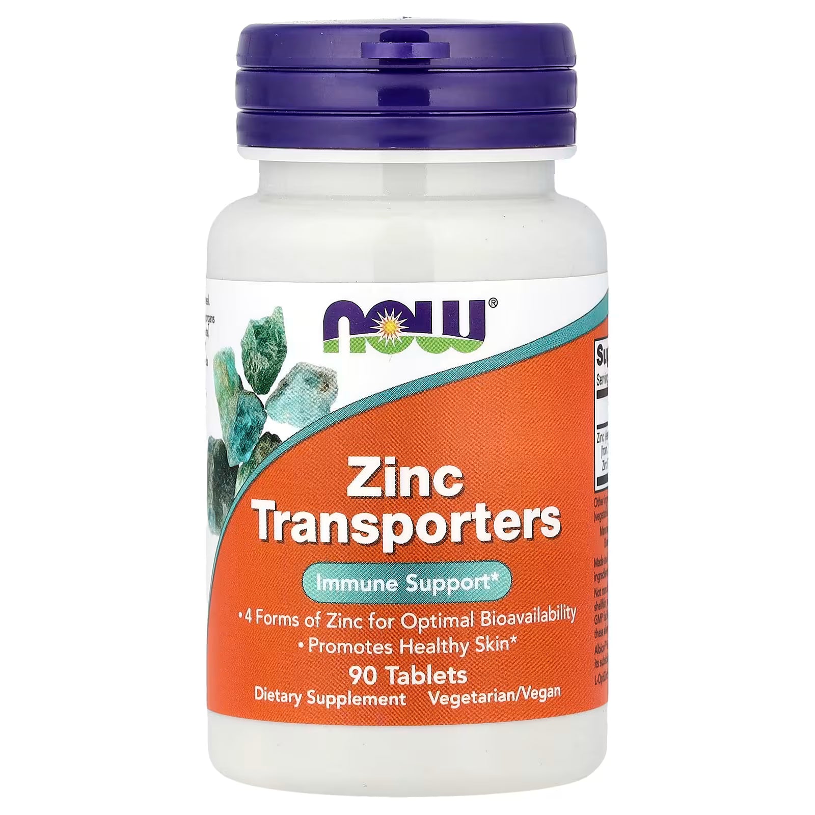 NOW Foods Zinc Transporters 90 Tablets (22mg per Tablet)