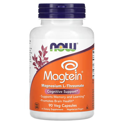 NOW MAGTEIN® ( MAGNESIUM L-THREONATE 90'VEG CAPS)