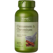 GNC CINNAMON & CHROMIUM, 60'VEG CAPSULES