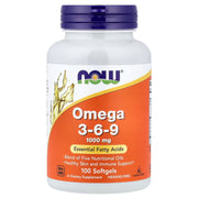 NOW Foods Omega 3-6-9 1000mg 100 Softgels – Essential Fatty Acids Blend of Five Nutritional Oils, Non-GMO, Hexane-Free, Healthy Skin & Immune Support – Available at docxora.com Pakistan

