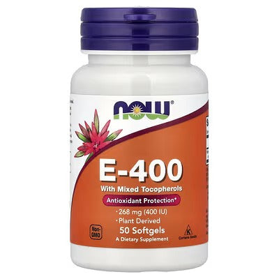 NOW E-400 WITH MIXED TOCOPHEROLS (50 SOFTGELS)