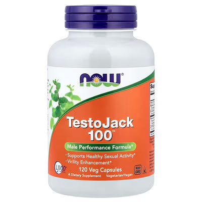NOW Foods, TestoJack 100™, 120 Veg Capsules