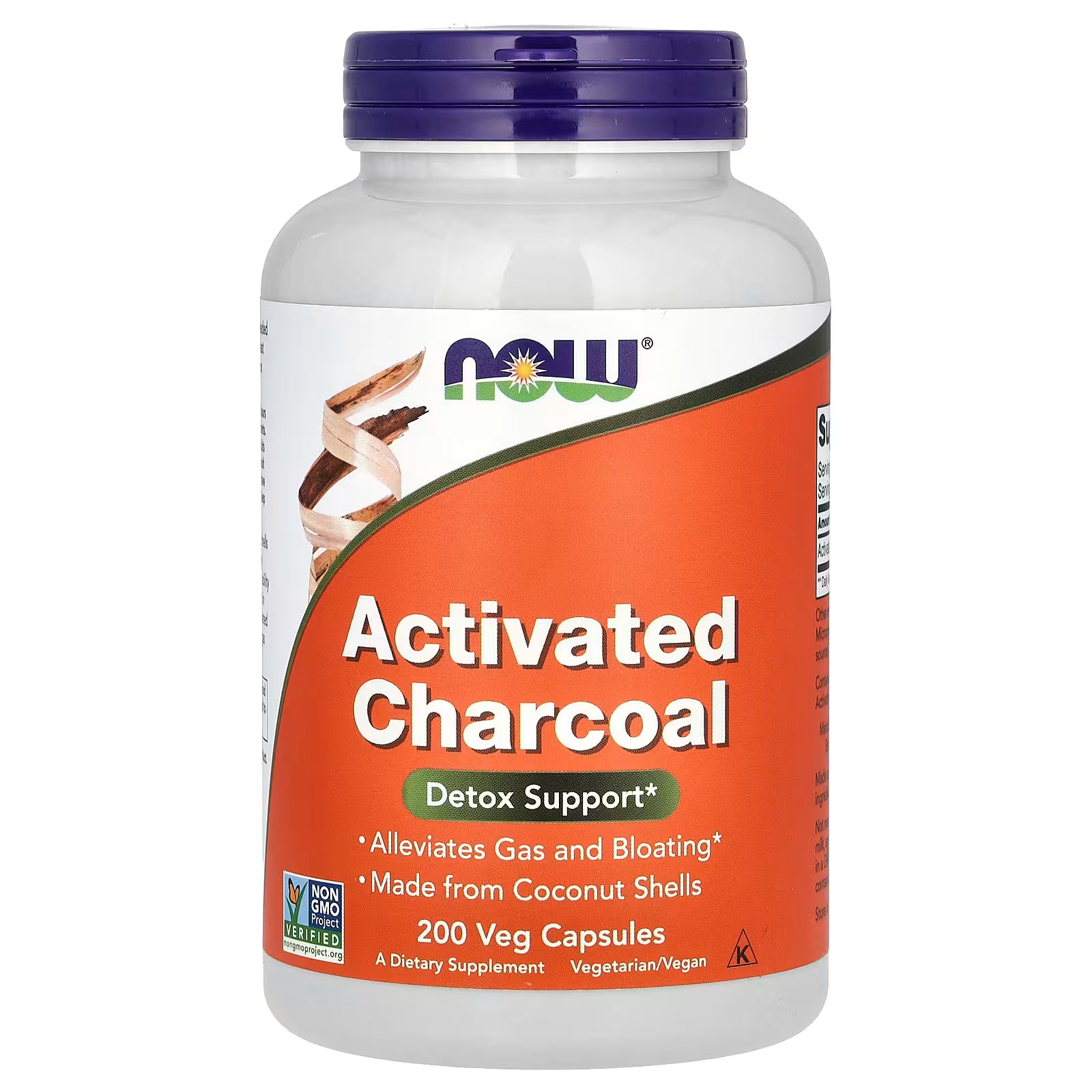 NOW ACTIVATED CHARCOAL (200 CAP)