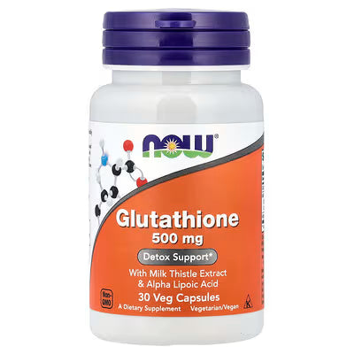 NOW Glutathione 500mg (30 Veg Capsules)