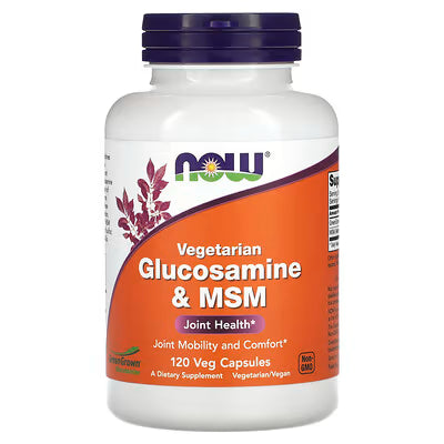 NOW VEGETARIAN GLUCOSAMINE & MSM (120 CAP)