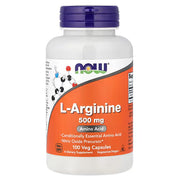 "NOW Foods L-Arginine 500mg – 100 Veg Capsules | Amino Acid Nitric Oxide Precursor | Conditionally Essential Amino Acid | Vegetarian Vegan Non-GMO Dietary Supplement"