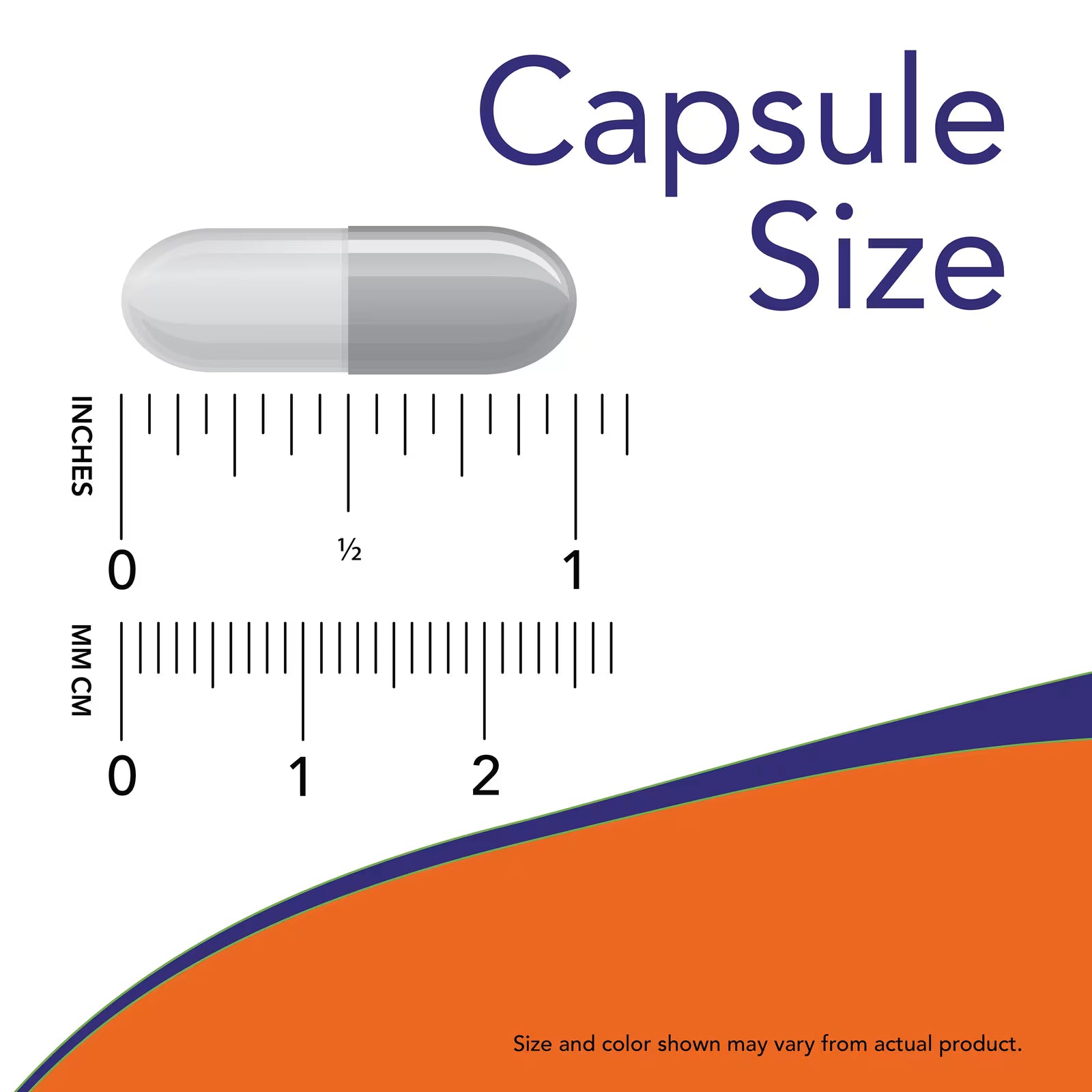 NOW Foods Indole-3-Carbinol I3C 200mg Capsule Size Chart - Approximately 3/4 inch (2cm) Veg Capsule, Size and color may vary from actual product - docxora.com Pakistan
