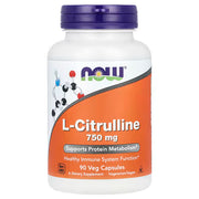 NOW L-CITRULLINE 750MG IMP ( 90'VEG CAP)