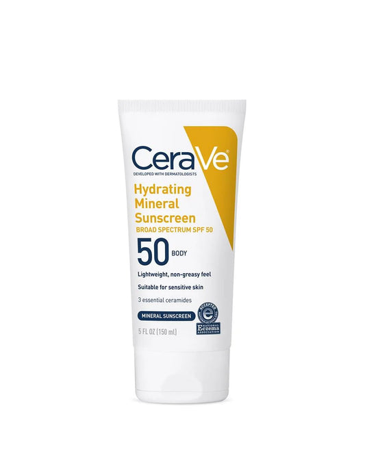 CERAVE MINERAL HYDRATING BODY SUNSCREEN SPF 50 (5 FL OZ)