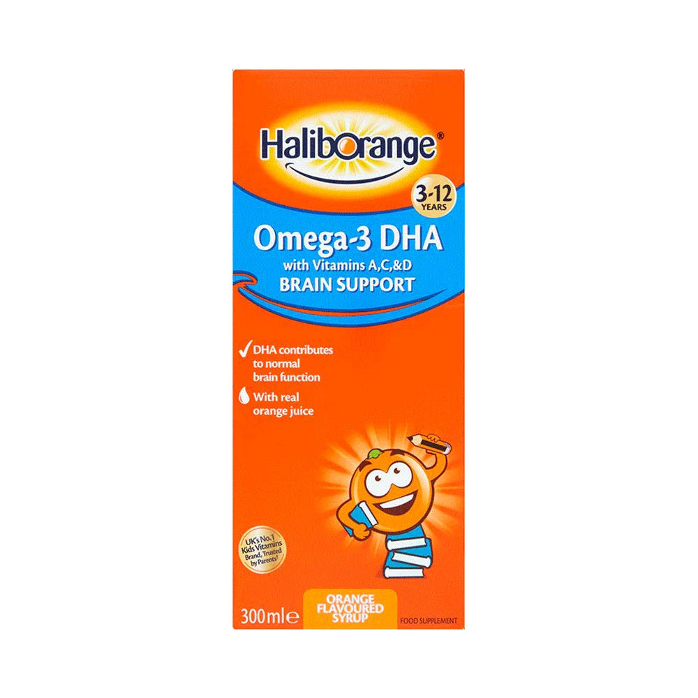 HALIBORANGE OMEGA-3 DHA ''BRAIN SUPPORT (300 ML)''