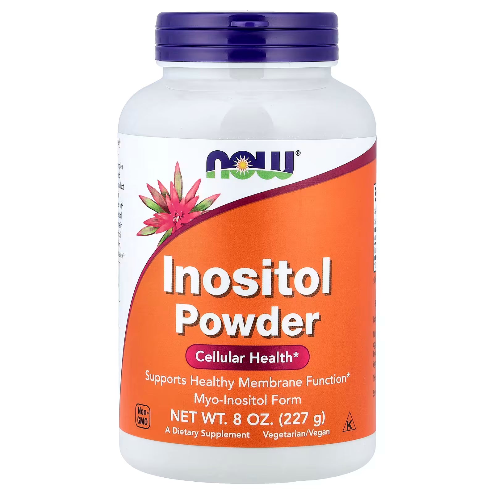 NOW Foods Inositol Powder 8 oz (227g) – Myo-Inositol Form, Cellular Health, Supports Healthy Membrane Function, Non-GMO, Vegetarian/Vegan, Kosher – Available at docxora.com Pakistan
