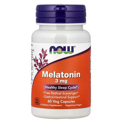 NOW MELATONIN 3 MG (60 CAP)