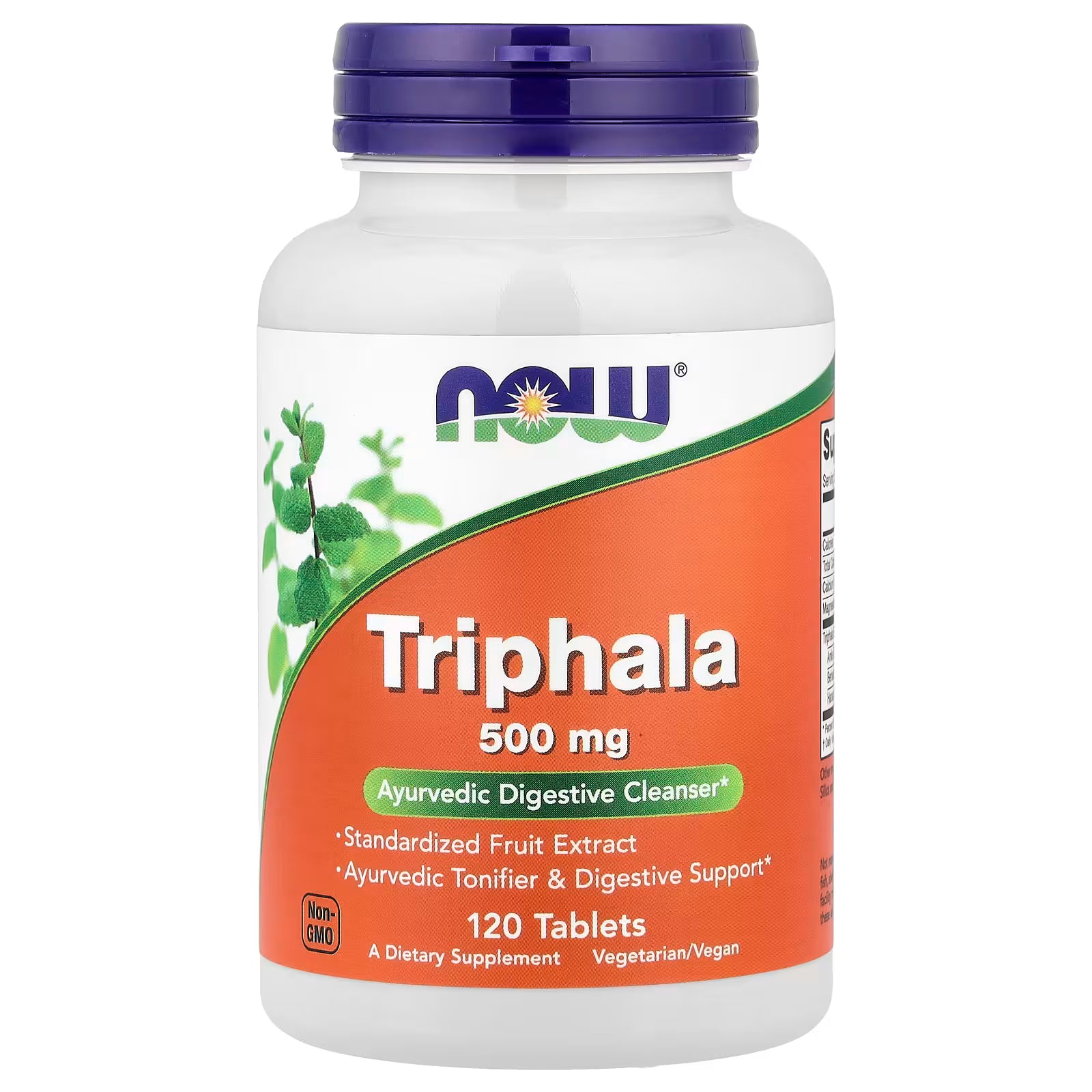 NOW Foods Triphala 500mg 120 Tablets – Standardized Fruit Extract, Ayurvedic Digestive Cleanser & Tonifier, Non-GMO, Vegetarian/Vegan – Available at docxora.com Pakistan
