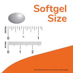 NOW Foods Zinc Glycinate 30mg Softgel Size Chart - Approximately 1 inch (2cm) Softgel, Size and color may vary from actual product - docxora.com Pakistan
