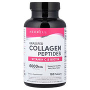 NeoCell Grassfed Collagen Peptides + Vitamin C & Biotin 6000mg 180 Tablets - Supports Healthy Hair Skin Nails - Buy in Pakistan at docxora.com