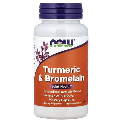 NOW TURMERIC & BROMELAIN JOINT HEALTH (90 CAP)