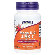 NOW MEGA D-3 & MK-7 5000IU (60 CAP)