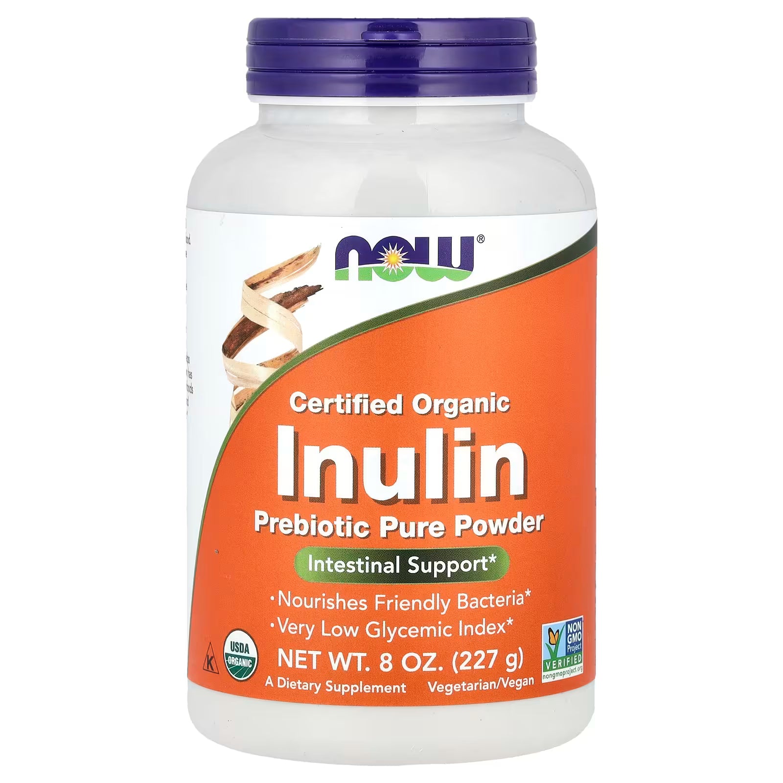 NOW Foods Certified Organic Inulin Prebiotic Pure Powder 8oz (227g) – Intestinal Support, Nourishes Friendly Bacteria, Very Low Glycemic Index, USDA Organic, Non-GMO Verified, Vegetarian/Vegan – docxora.com Pakistan
