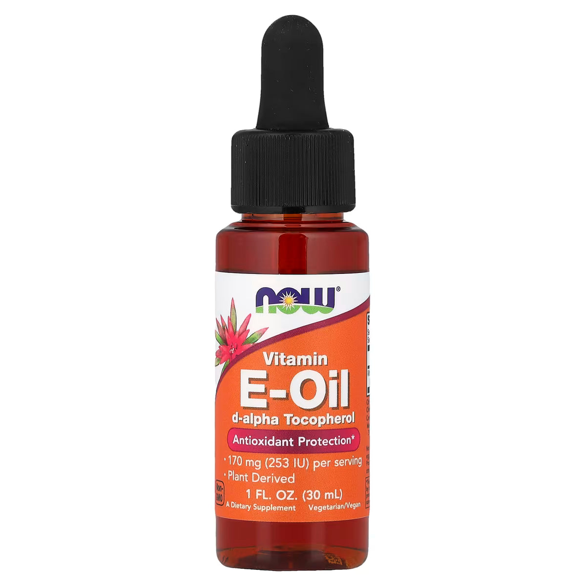 NOW Foods Vitamin E-Oil 30ml, plant-derived d-alpha tocopherol in an amber dropper bottle – docxora.com Pakistan
