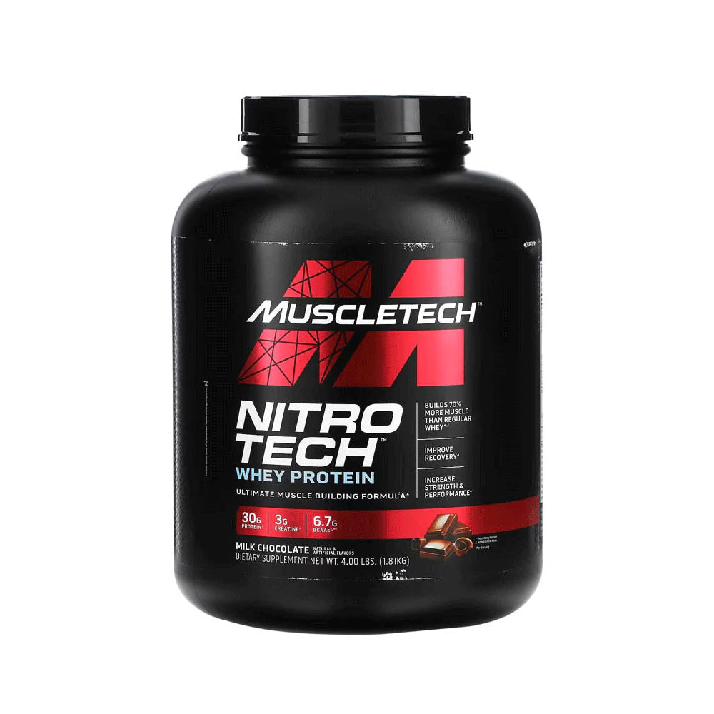 MUSCLETECH NITRO TECH MILK CHOCOLATE 4 LBS (1.81 KG)