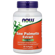 NOW Foods Saw Palmetto Extract 160mg with Pumpkin Seed Oil and Zinc – Men's Health Prostate Support, 90 Softgels – Available at docxora.com Pakistan