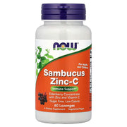 NOW SAMBUCUS ZINC C IMMUNE SUPPORT (60 LOZENGNESS)