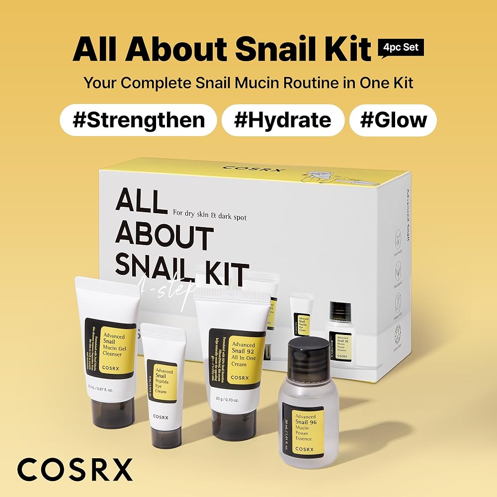 COSRX ALL ABOUT SNAIL KIT DRY SKIN & DARK SPOT