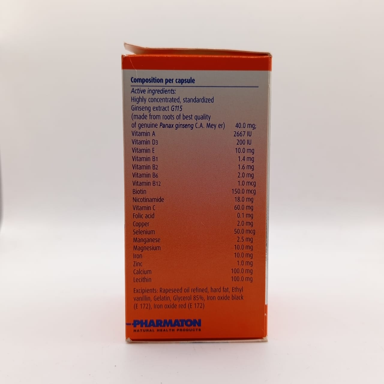 PHARMATON 30'CAPSULES