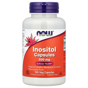 NOW Foods Inositol 500mg 100 Veg Capsules - Cellular Health & Myo-Inositol Supplement - Buy in Pakistan at Docxora