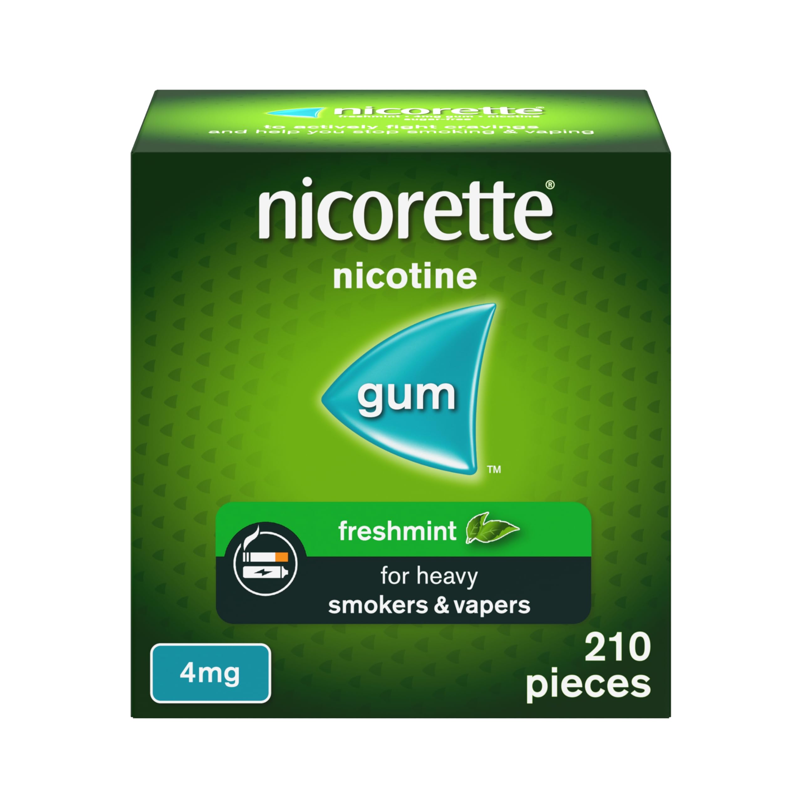 NICORETTE GUM 4MG(210 GUMS)