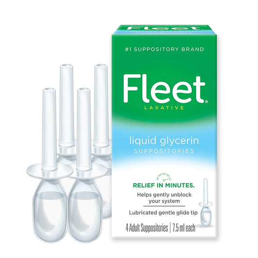 FLEET LIQUID GLYCERIN (4) SUPPOSITORIES (7.5)ML