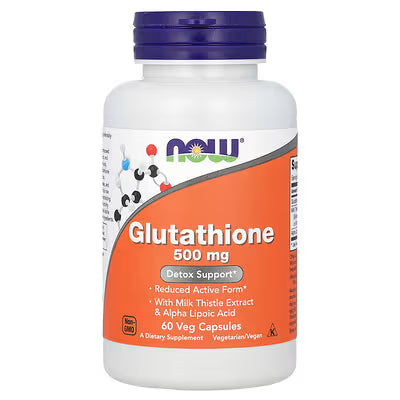 OW Foods Glutathione 500mg Reduced Active Form with Milk Thistle Extract & Alpha Lipoic Acid - 60 Veg Capsules Detox Support Vegetarian Vegan Non-GMO
