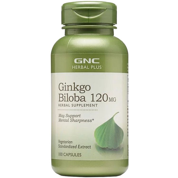 GNC GINKGO BILOBA 120 MG, 100 CAPSULES  '' EXPIRY DATE
